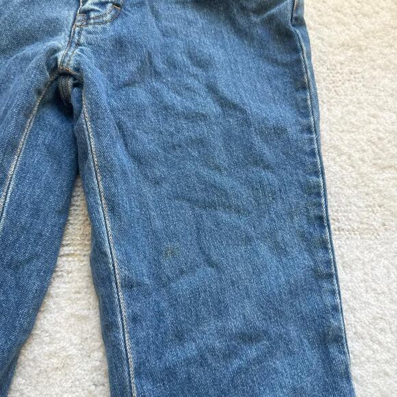 TOMMY JEANS Y2K Low Rise Rhinestone Split Flare Denim Stars Logo Retro Size 0 - Picture 8 of 13